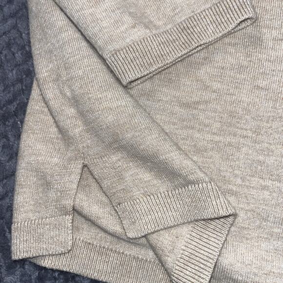 Talbots Giraffe Face Sweater Crew Neck Pullover Animal Print Beige Size Small L - Picture 6 of 6